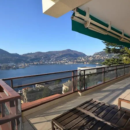 公寓 Splendida Vista Nel Lago Con Tre Da Letto E Quattro Bagni 科莫
